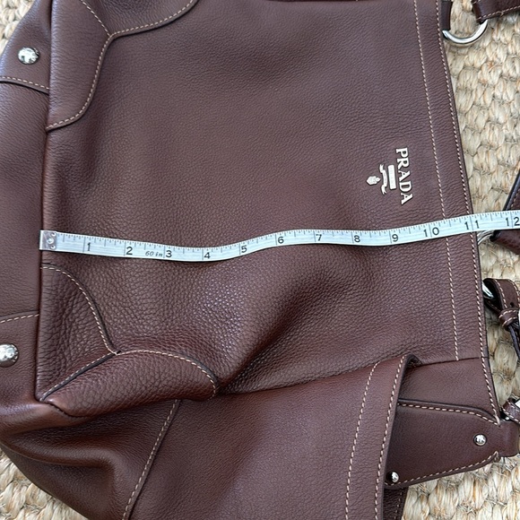 Prada Vitello Daino Hobo Shoulder Bag BROWN - Picture 13 of 16